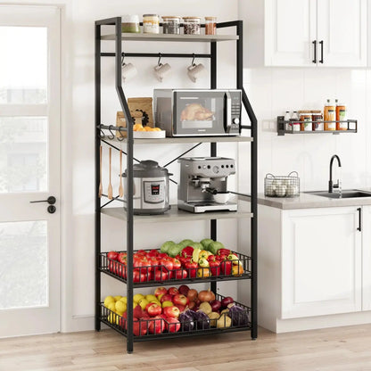 Kitchen Bakers Rack/Microwave Oven Stand comfydesigners