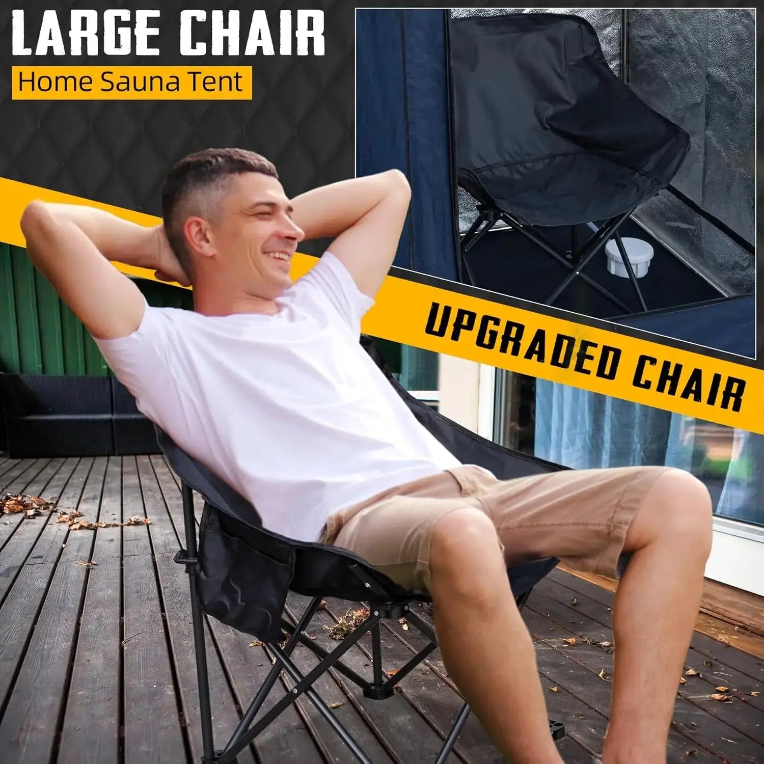 Large Portable Steam Sauna with Remote Control comfydesigners