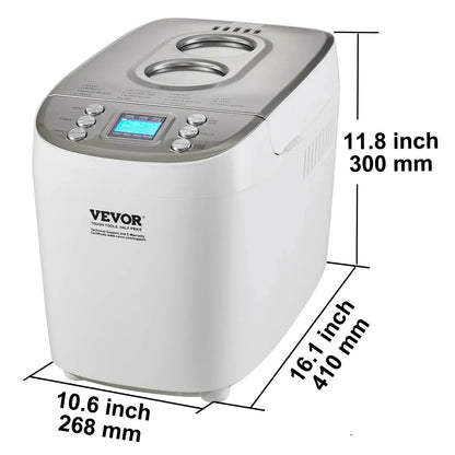 15-in-1 Bread Maker & Dough Machine | Fresh-Baked Loaves at the Push of a Button comfydesigners