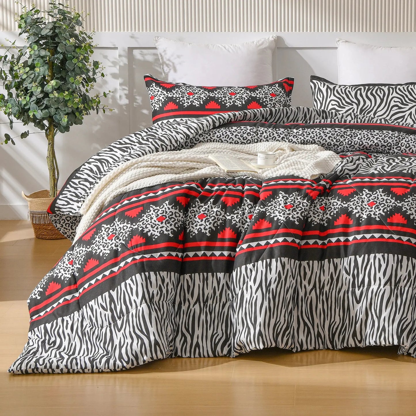 Wake Up to a Beautiful Bed — 3-Piece Printed Comforter Set, Twin to King comfydesigners