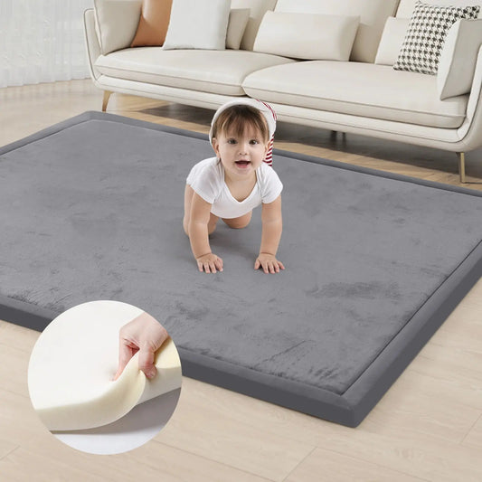 Soft Velvet Padded Minimalist Rug comfydesigners