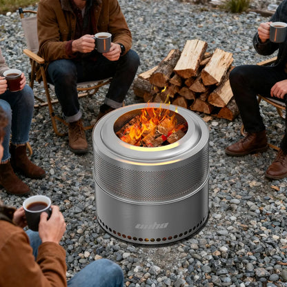 More Fire. Less Smoke. All the Memories. — Large Portable Stainless Steel Wood-Burning Fire Pit comfydesigners