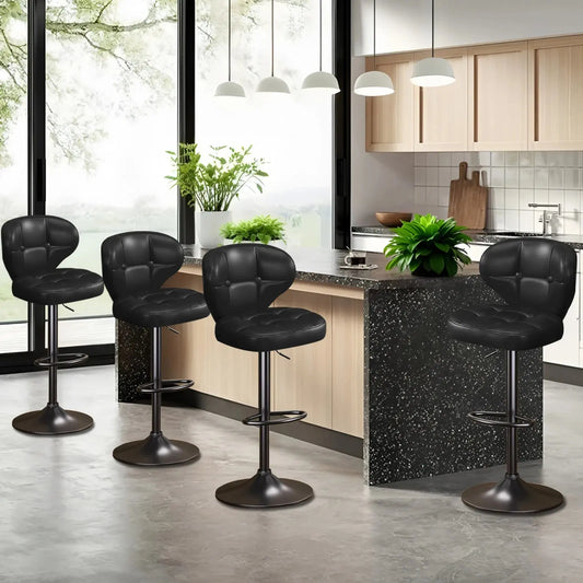 Adjustable Swivel Counter Height Bar Stools, Set of 4 comfydesigners