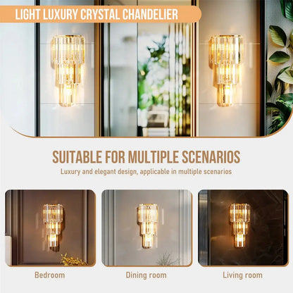 Modern Wall Crystal LED Sconce Light comfydesigners
