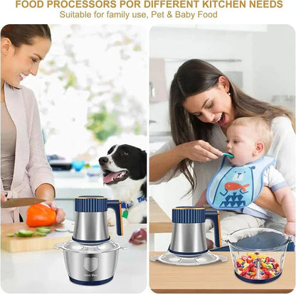 5L Electric Meat Grinder, Vegetable Slicer, Chopper comfydesigners