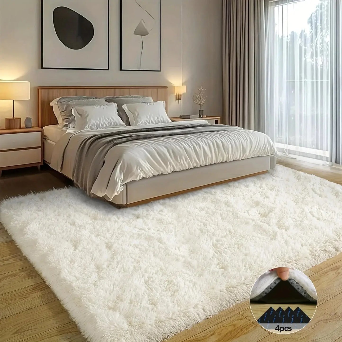 Luxury Plush Shaggy Non-Slip Rug comfydesigners