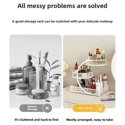 Your Makeup Deserves a Home That Isn’t the Bottom of Your Bag — 2 & 3-Layer Cosmetic Organizer Rack comfydesigners