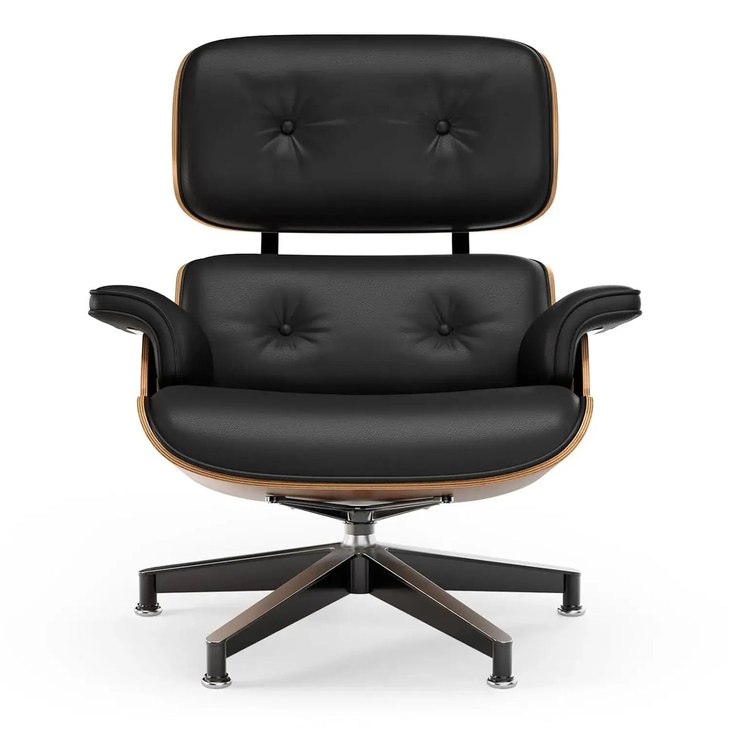 Leather Ergonomic Chaise Lounge with Ottoman comfydesigners
