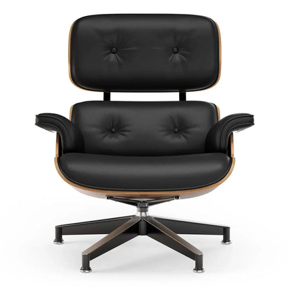 Leather Ergonomic Chaise Lounge with Ottoman comfydesigners