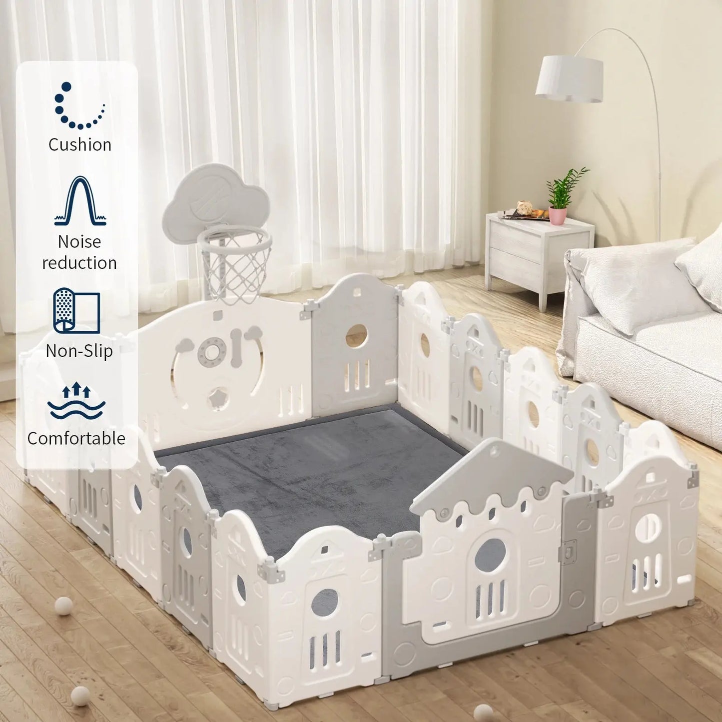 Soft Velvet Padded Minimalist Rug comfydesigners