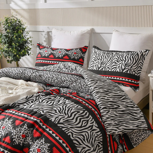Wake Up to a Beautiful Bed — 3-Piece Printed Comforter Set, Twin to King comfydesigners