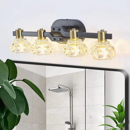 Vintage Wall Sconce with Clear Crystal Shades comfydesigners