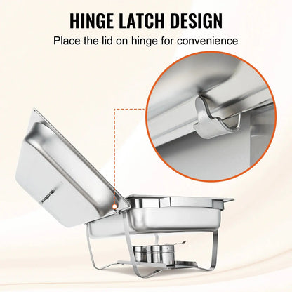 8QT Rectangle Chafing Dish comfydesigners