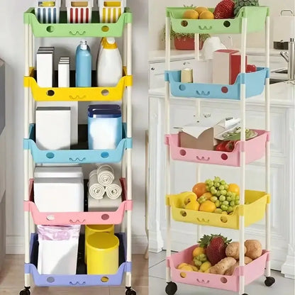 Layered Multifunctional Cute Face Storage Rack comfydesigners
