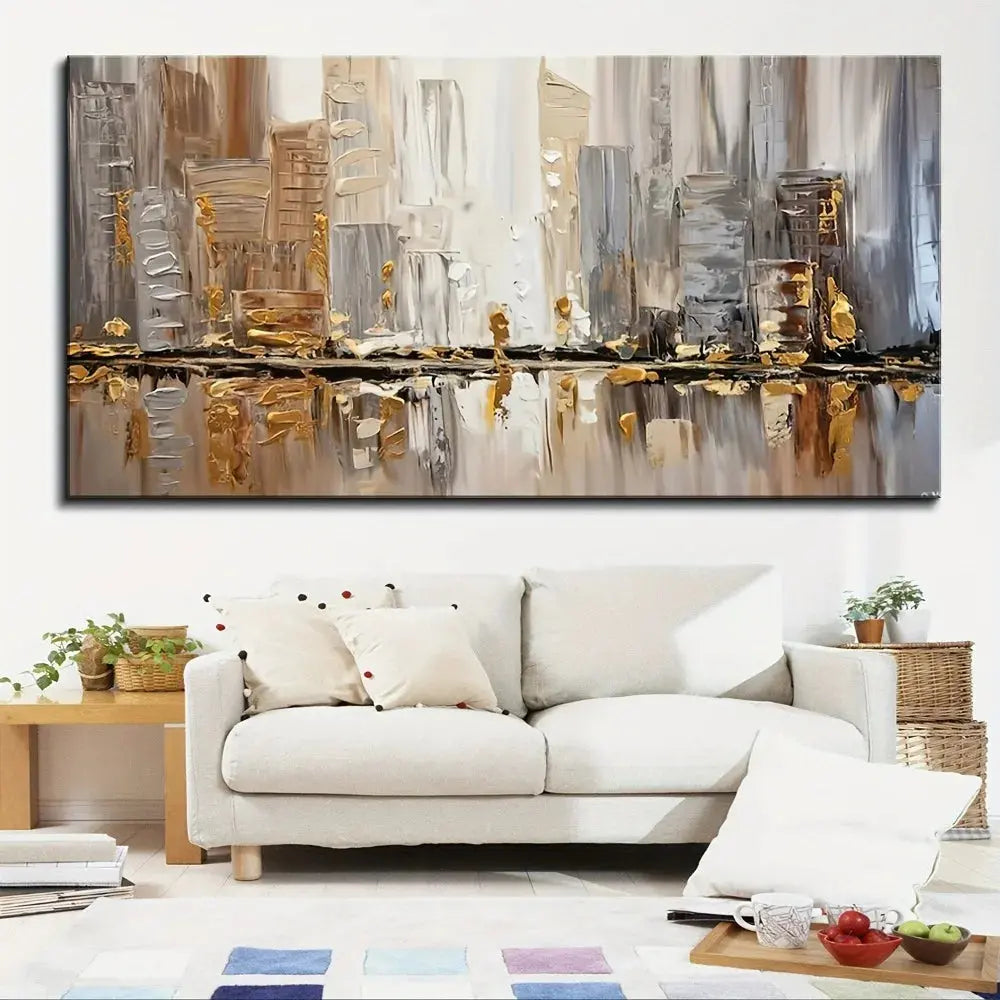 Large Modern Abstract Oil Painting comfydesigners