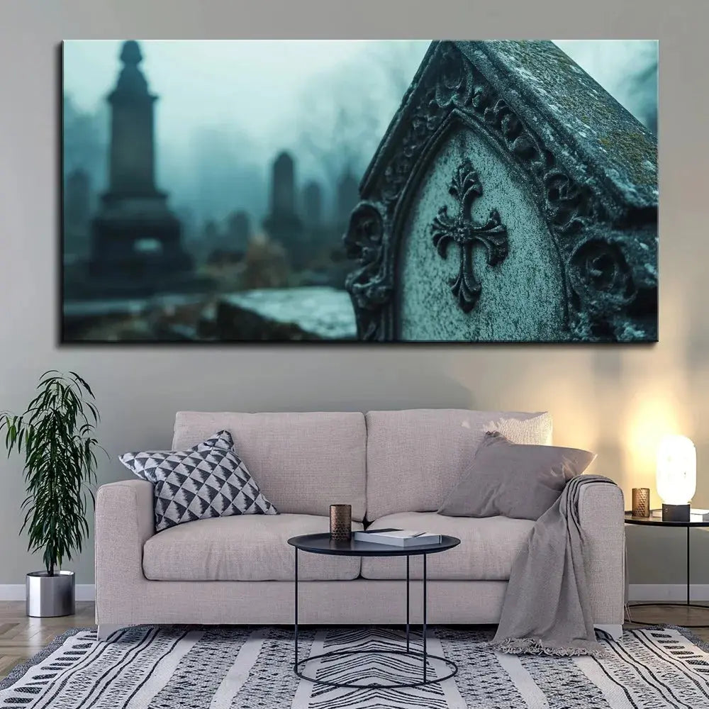 Cemetery Tombstone Wall Decoration comfydesigners