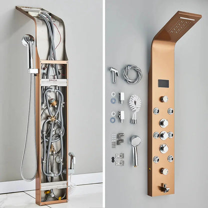 6 Modes Intelligent LED Bathroom Shower Panel comfydesigners