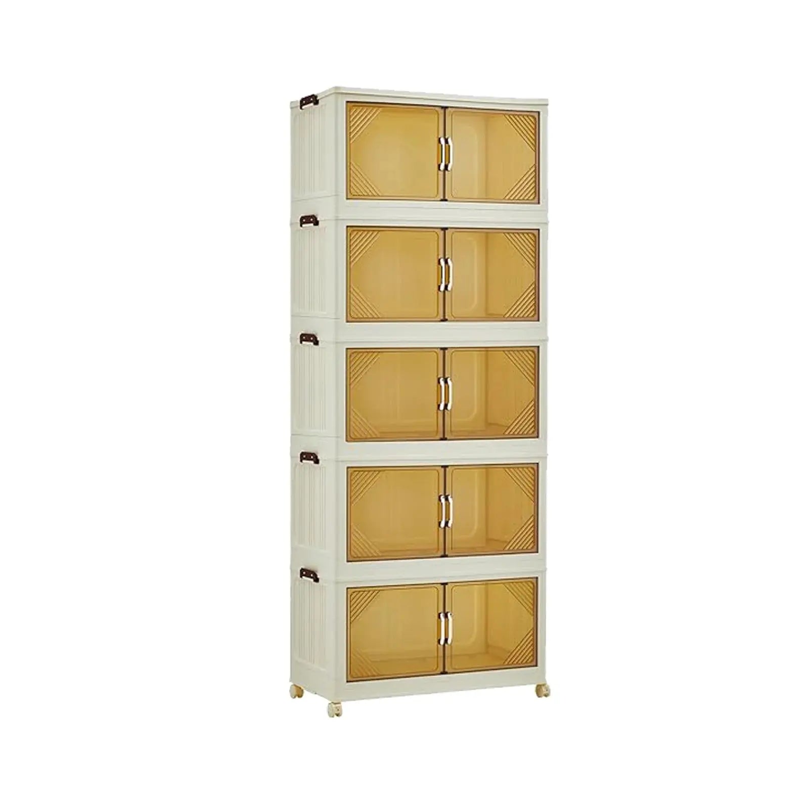 Stack It. Access It. Fold It Away. — Large Capacity Stackable Collapsible Storage Bins, 3 to 5 Tiers comfydesigners