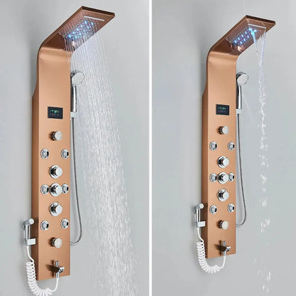 6 Modes Intelligent LED Bathroom Shower Panel comfydesigners