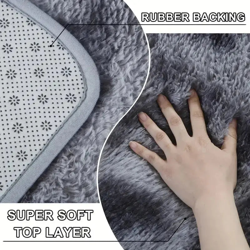 Cute Fluffy Rug with Ultra-Grip Non-Slip Backing comfydesigners