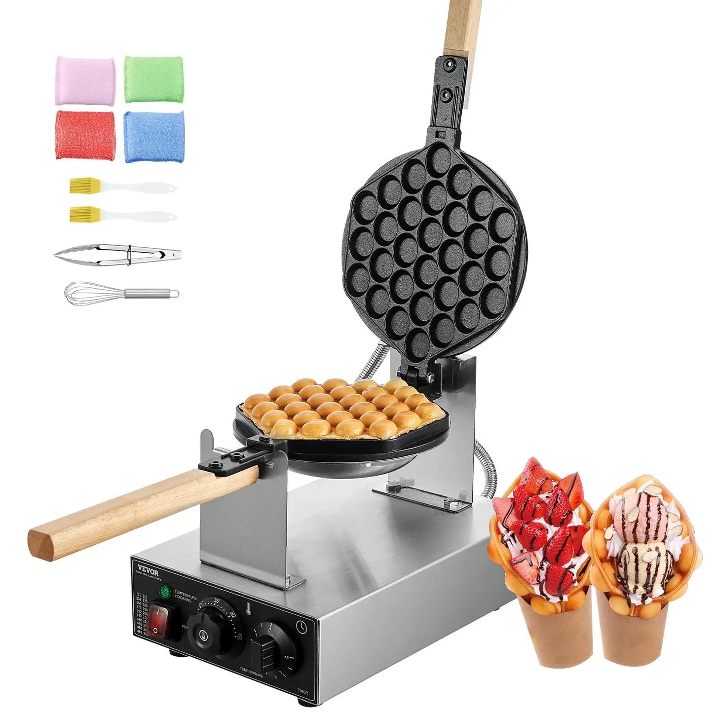 Bubble Waffle Maker 1400W – Crispy, Fluffy & Totally Irresistible comfydesigners