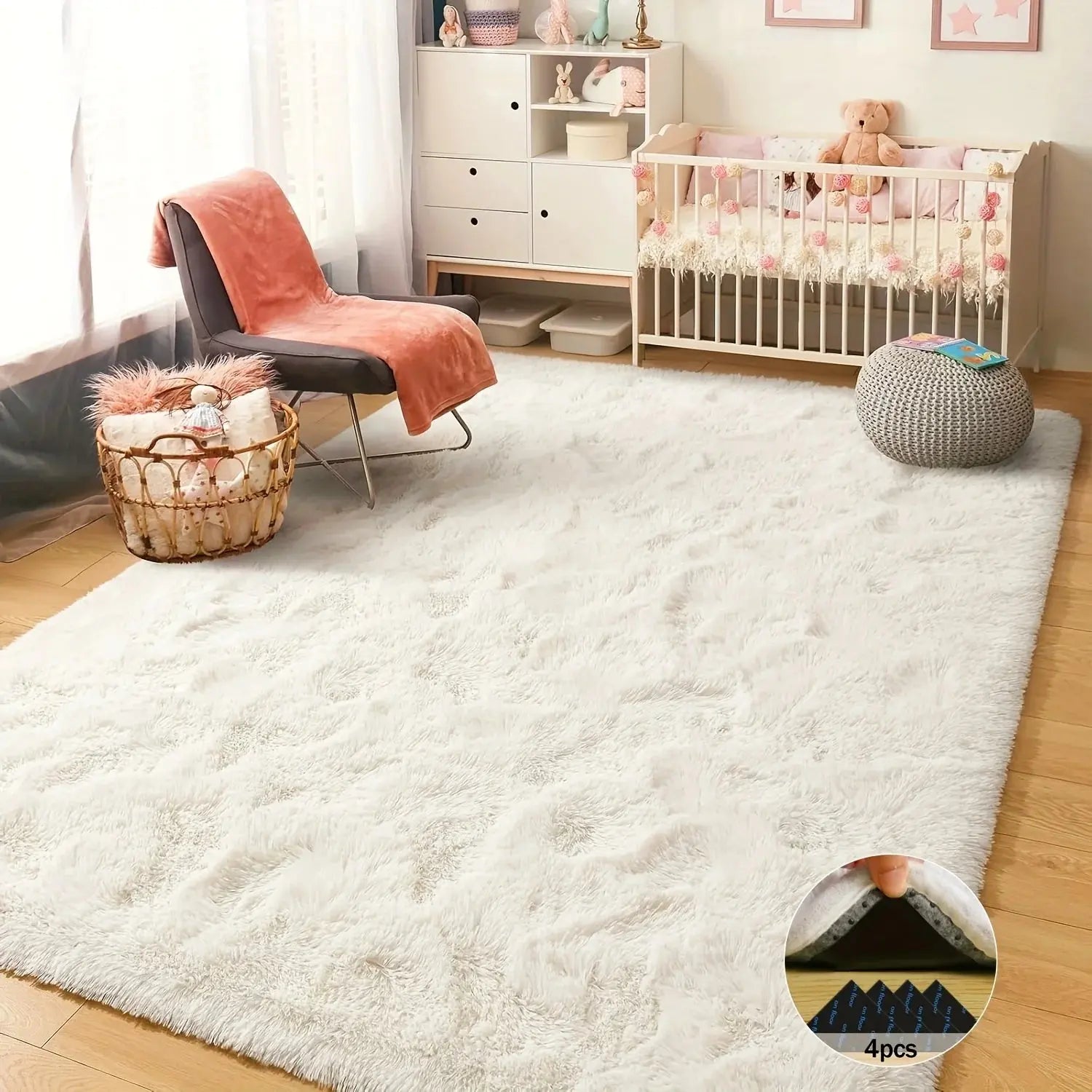Luxury Plush Shaggy Non-Slip Rug comfydesigners