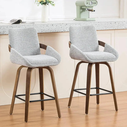 Counter Height Swivel Bar Stools, Set of 2 comfydesigners