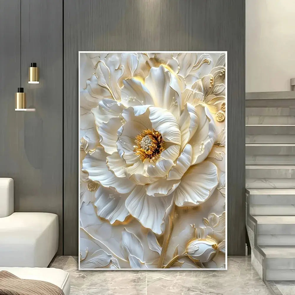 Frameless Modern Abstract Floral Canvas Art comfydesigners