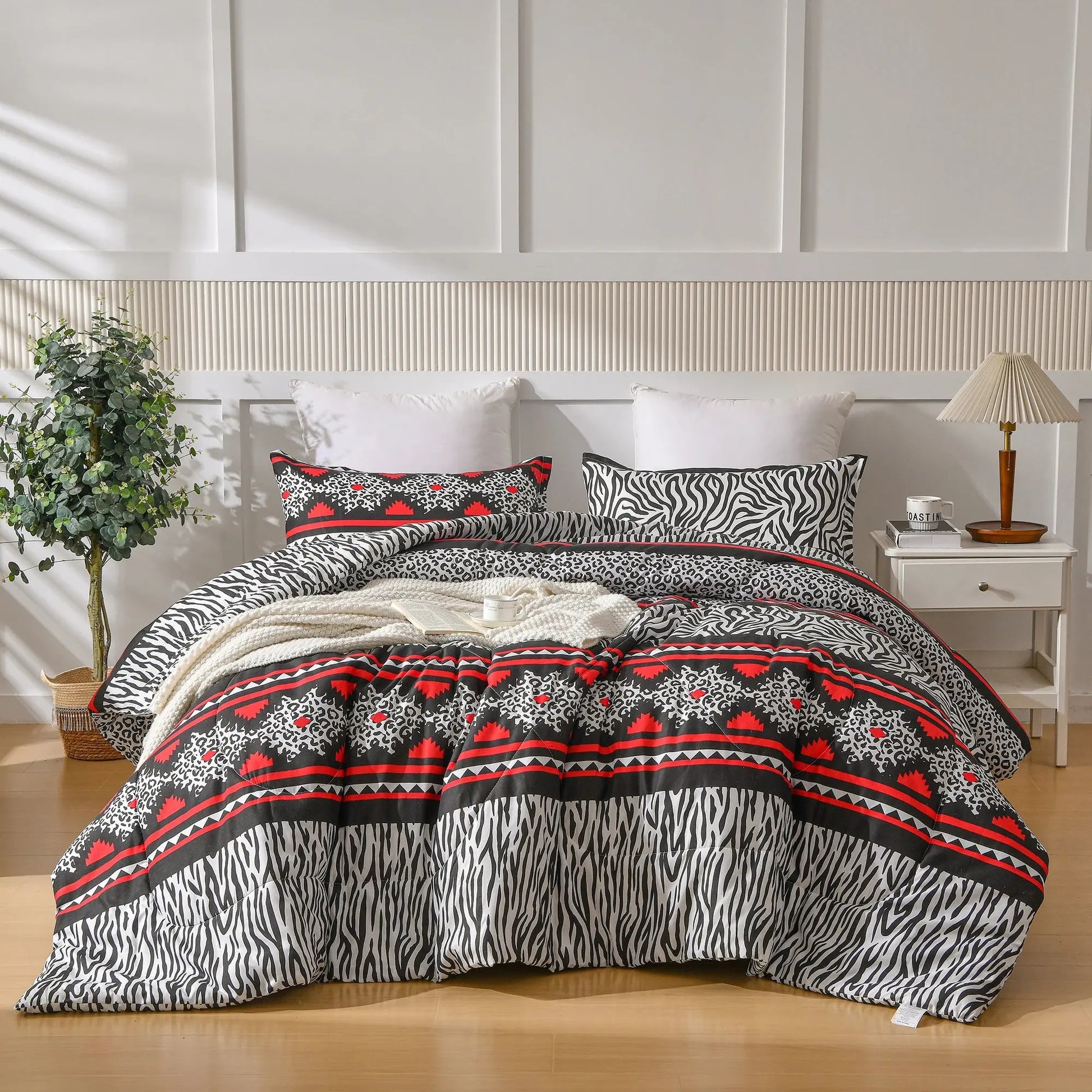 Wake Up to a Beautiful Bed — 3-Piece Printed Comforter Set, Twin to King comfydesigners