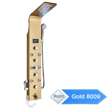 6 Modes Intelligent LED Bathroom Shower Panel comfydesigners