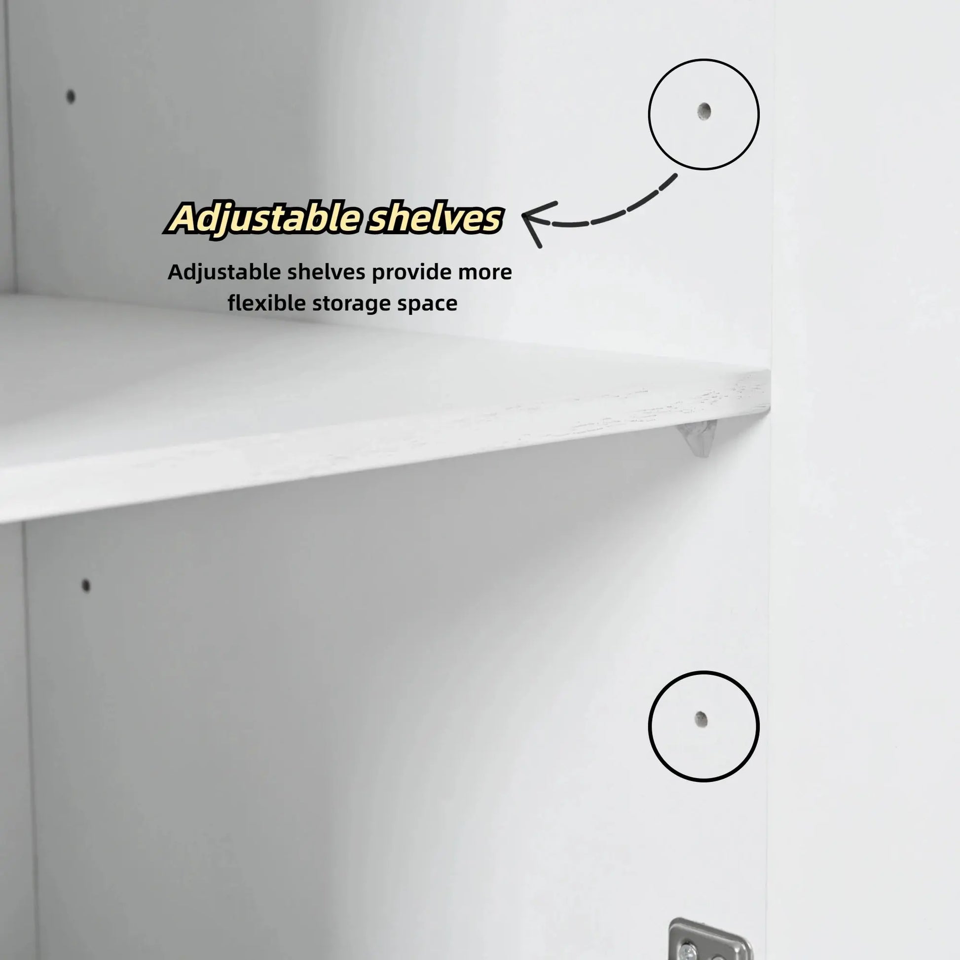 Press-to-Open Design Buffet Cabinet comfydesigners