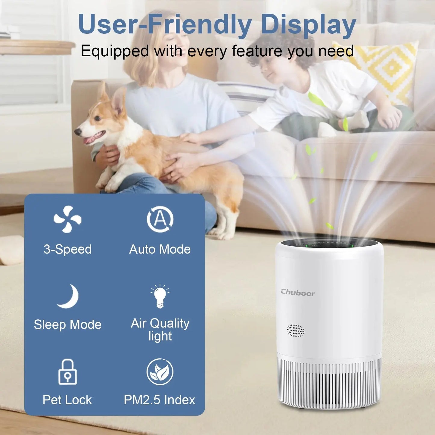 Smart HEPA Air Purifier, App/Alexa Control comfydesigners
