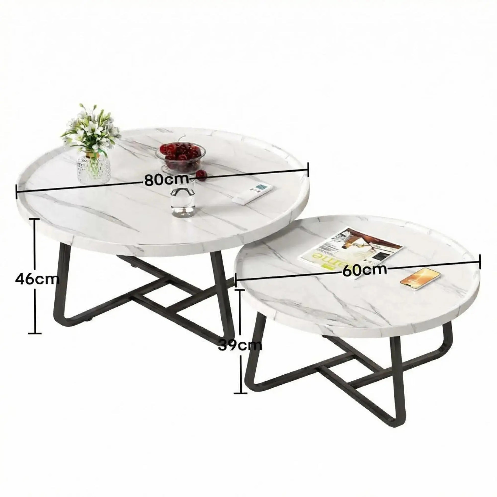 Mid Century Modern Nesting Coffee Table Set comfydesigners