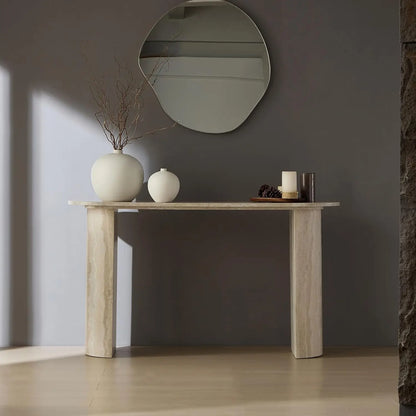 Curved Marble Console Table — 55"