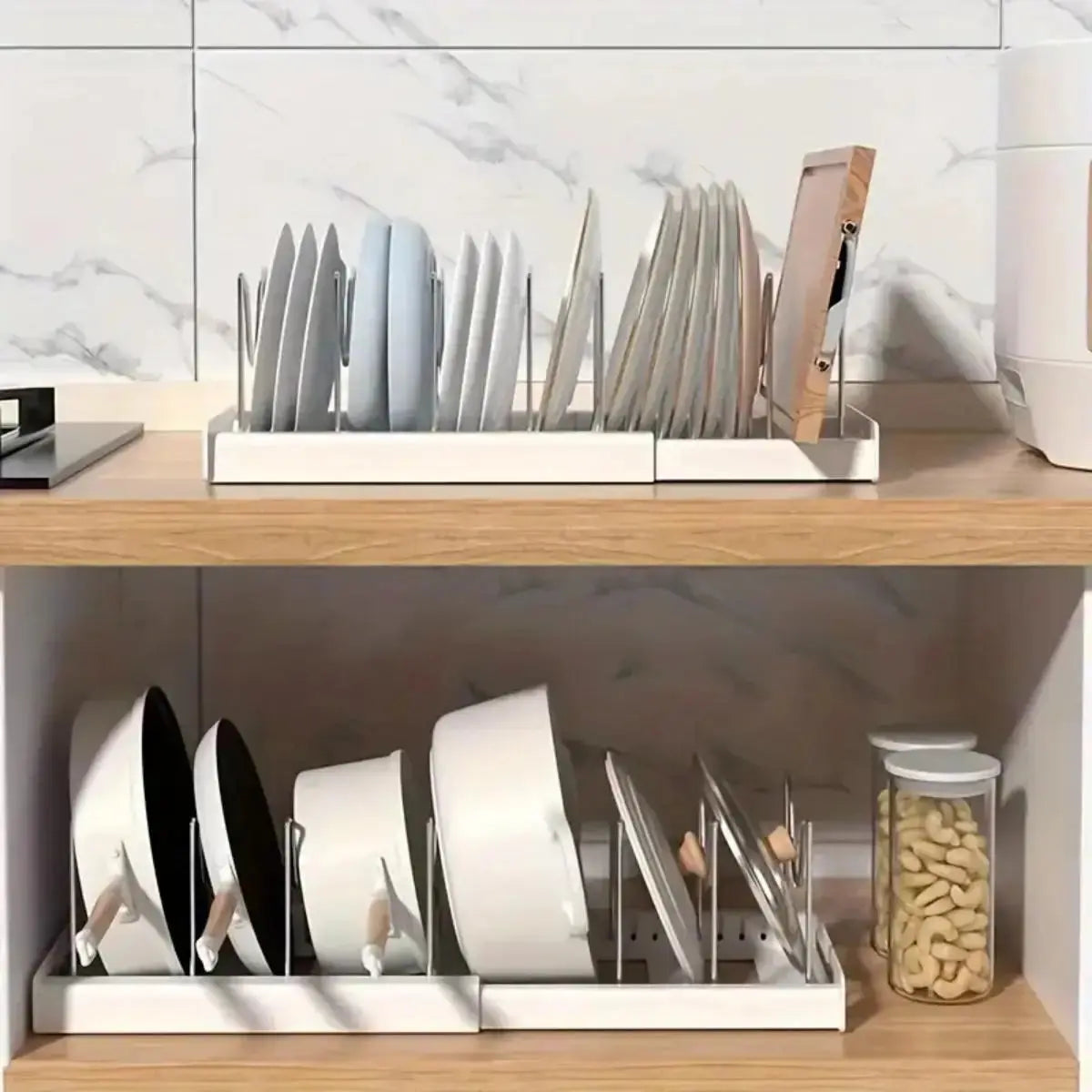 Expandable Under Cabinet Kitchen Organizer comfydesigners