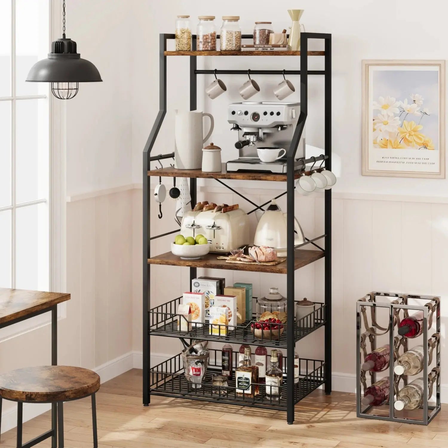 Kitchen Bakers Rack/Microwave Oven Stand comfydesigners