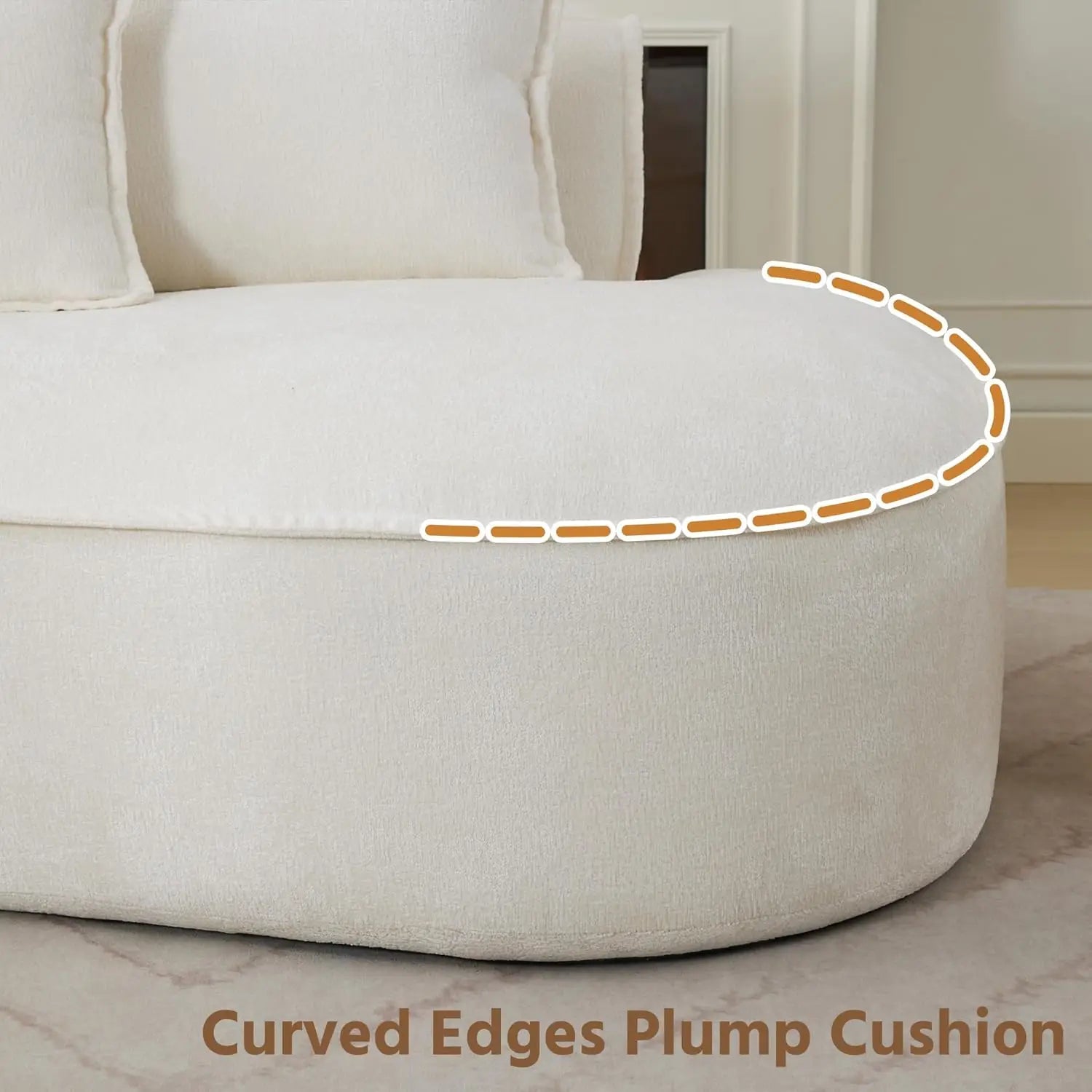 Oversized L-Shaped Boneless Sectional Sofa