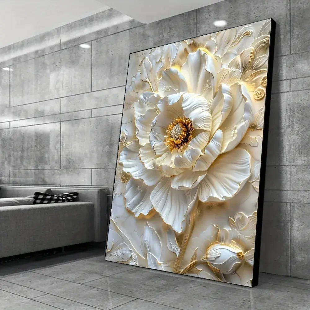 Frameless Modern Abstract Floral Canvas Art comfydesigners