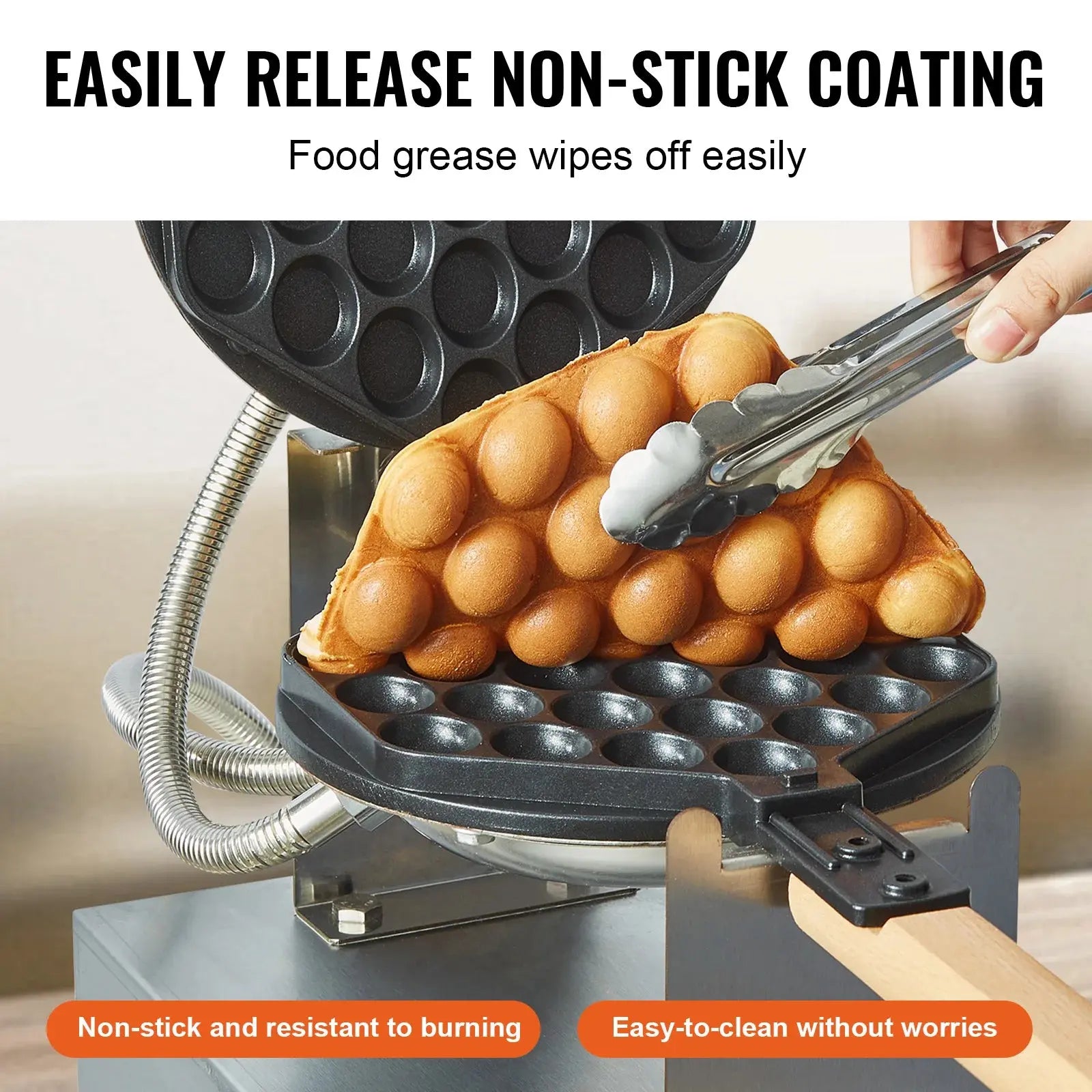 Bubble Waffle Maker 1400W – Crispy, Fluffy & Totally Irresistible comfydesigners