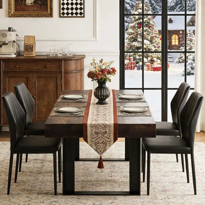Extendable Wood Dining Table Set comfydesigners