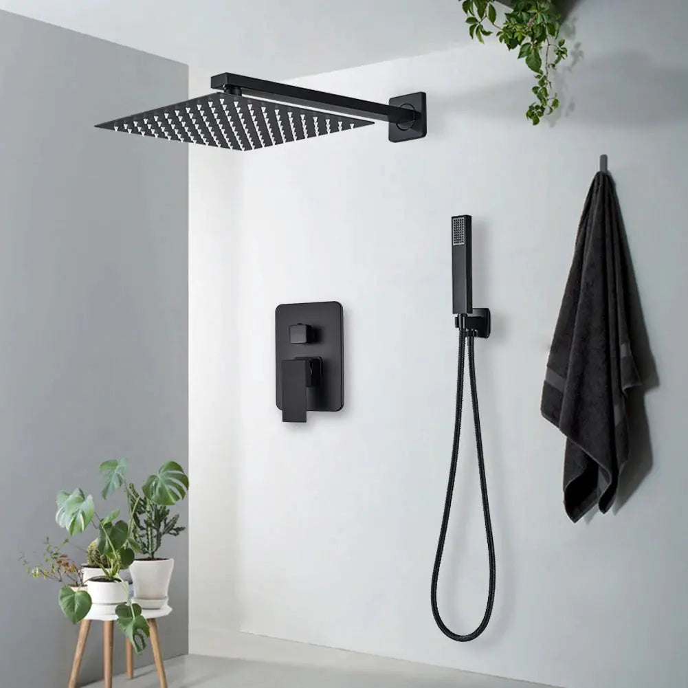 Concealed Wall Mounted Rainfall Shower Kit comfydesigners