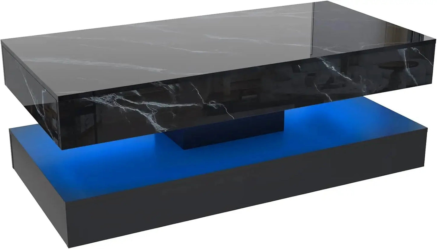 Stylish Coffee Table with LED lights comfydesigners
