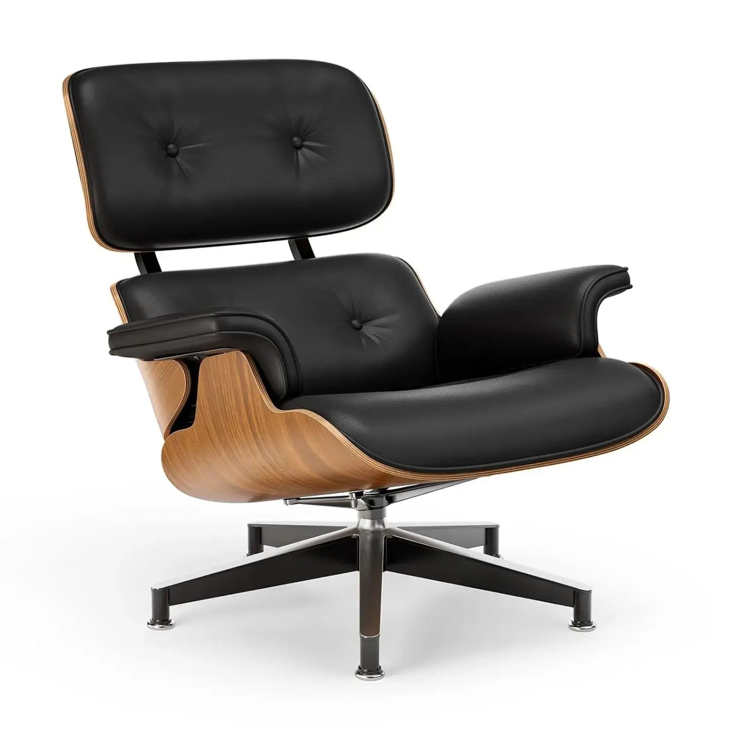 Leather Ergonomic Chaise Lounge with Ottoman comfydesigners