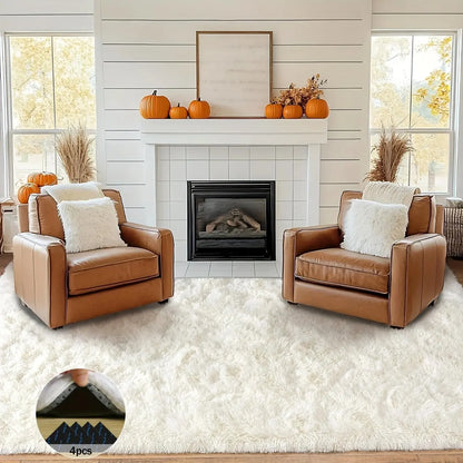 Luxury Plush Shaggy Non-Slip Rug comfydesigners