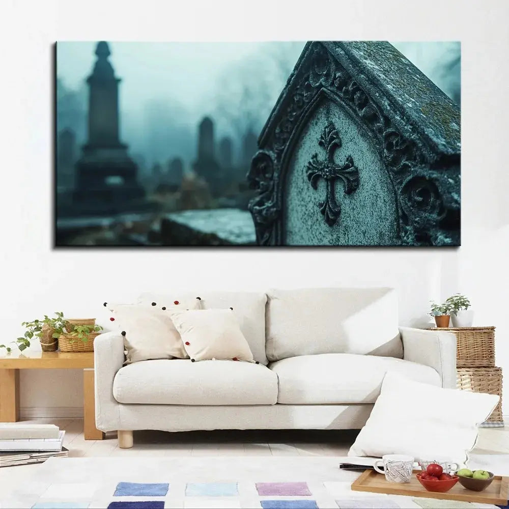 Cemetery Tombstone Wall Decoration comfydesigners