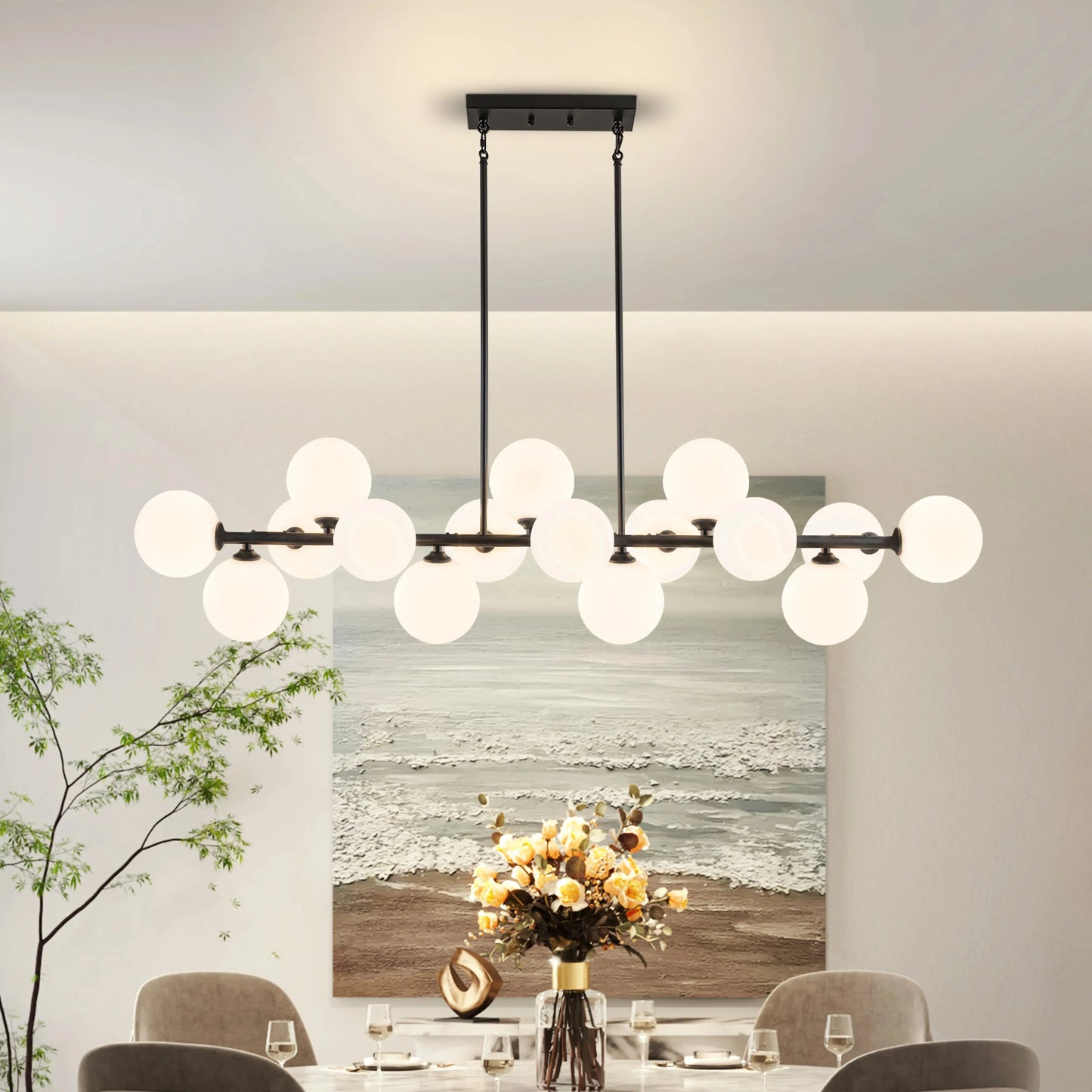 Mid Century Modern Chandelier 16-Lights comfydesigners