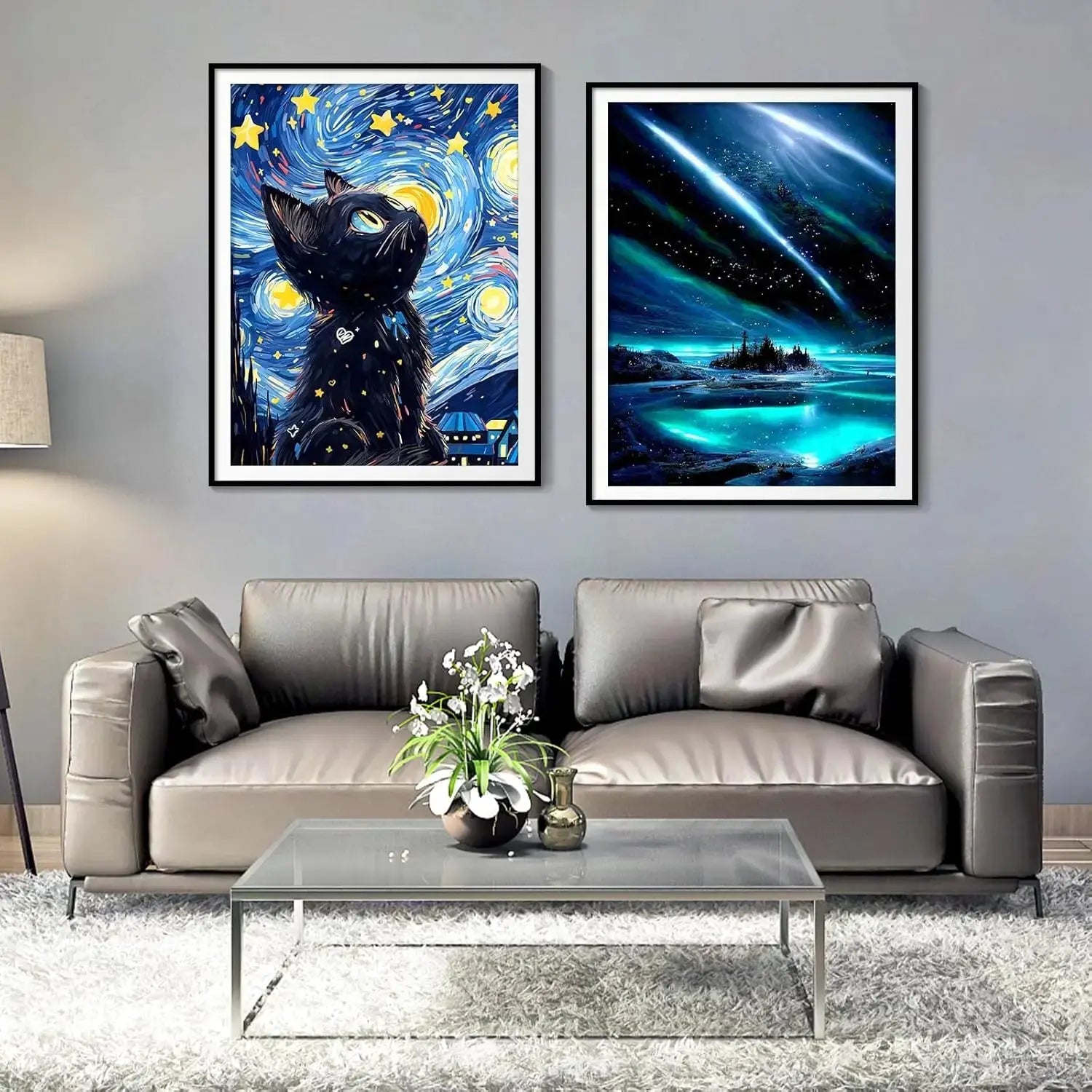 DIY 5D Painting Kit: Black Cat Art for Adults comfydesigners