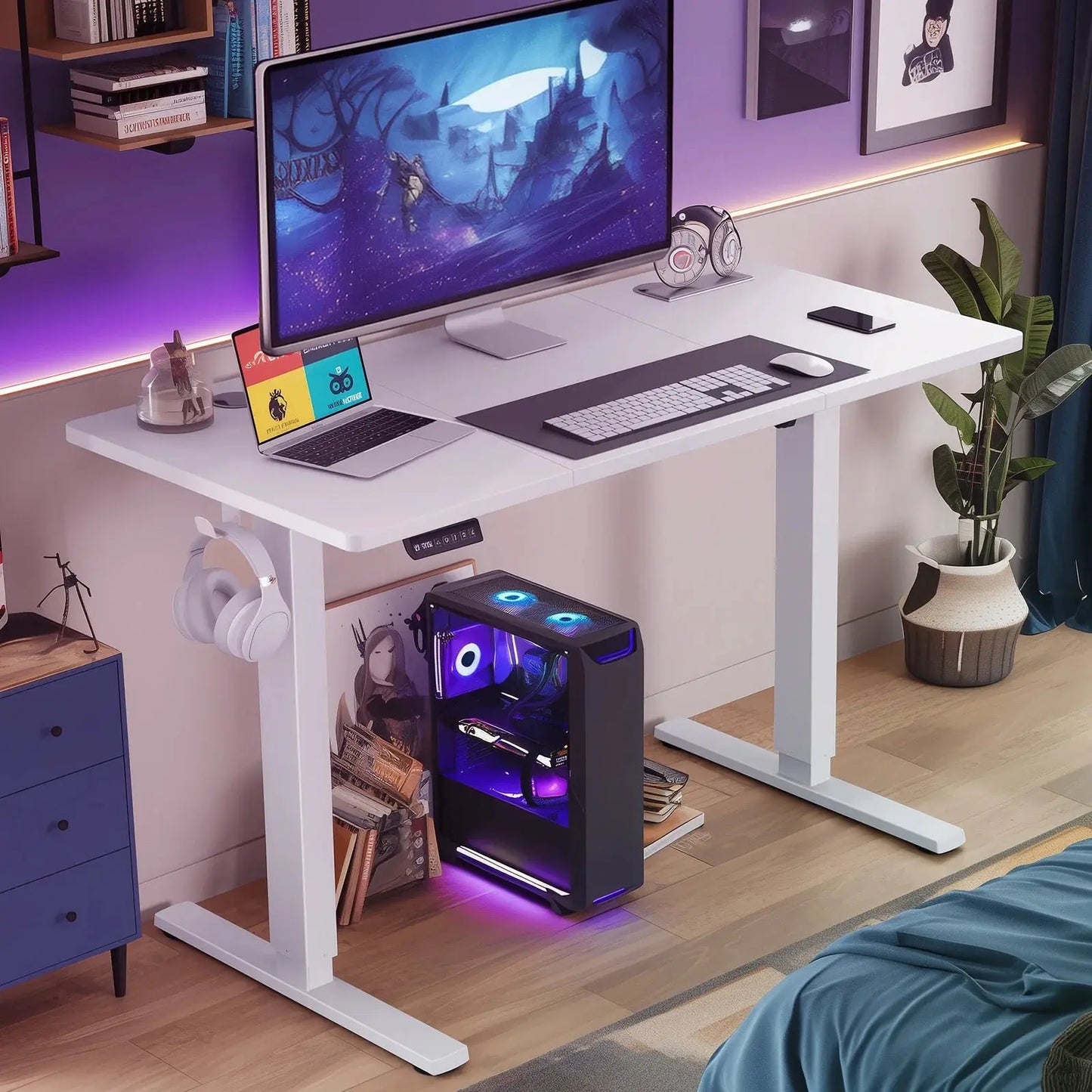 Ergonomic Height Adjustable Electric Standing Desk comfydesigners
