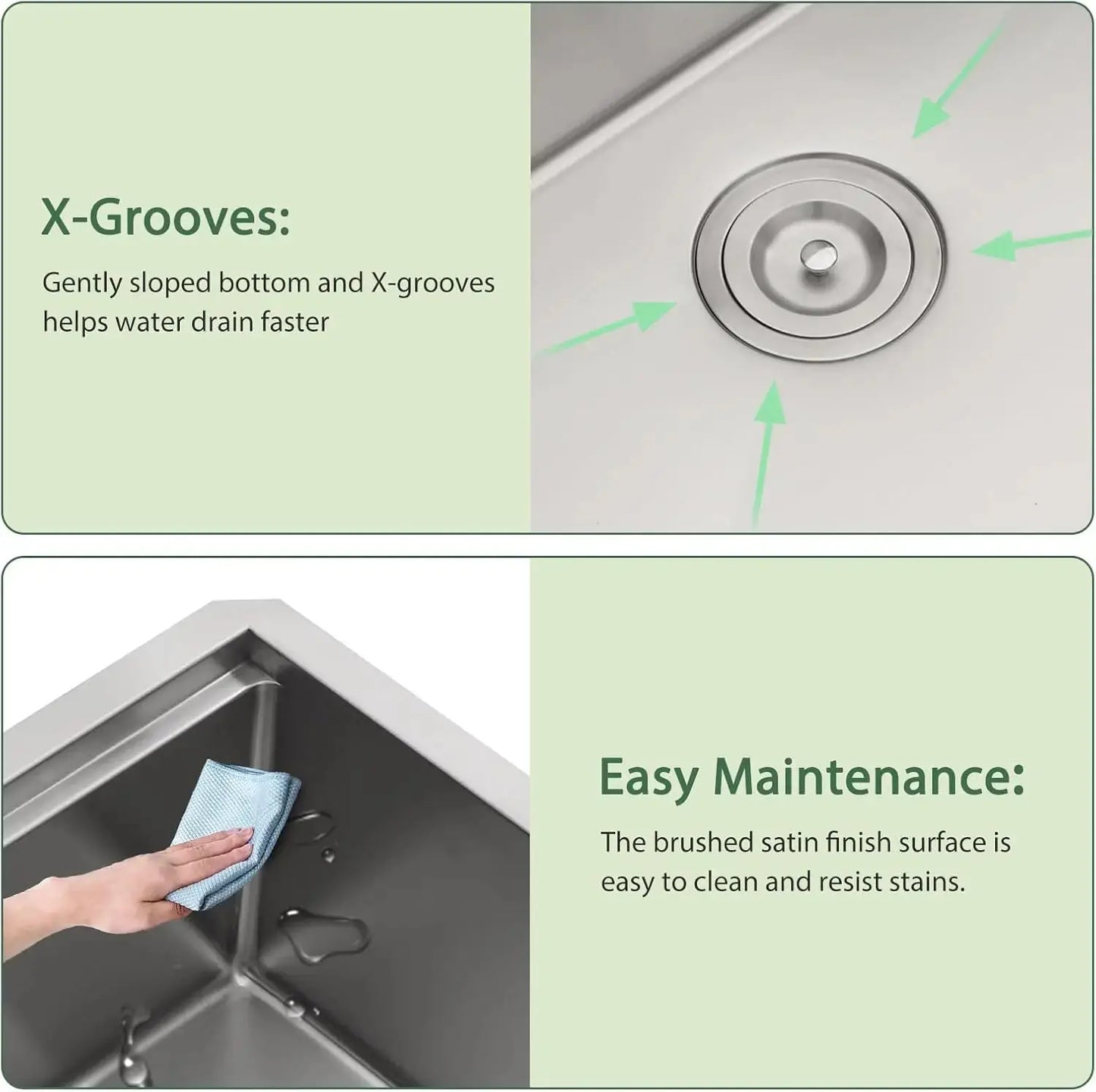 30" Undermount Kitchen Sink | Stainless Steel Workstation with Cutting Board comfydesigners
