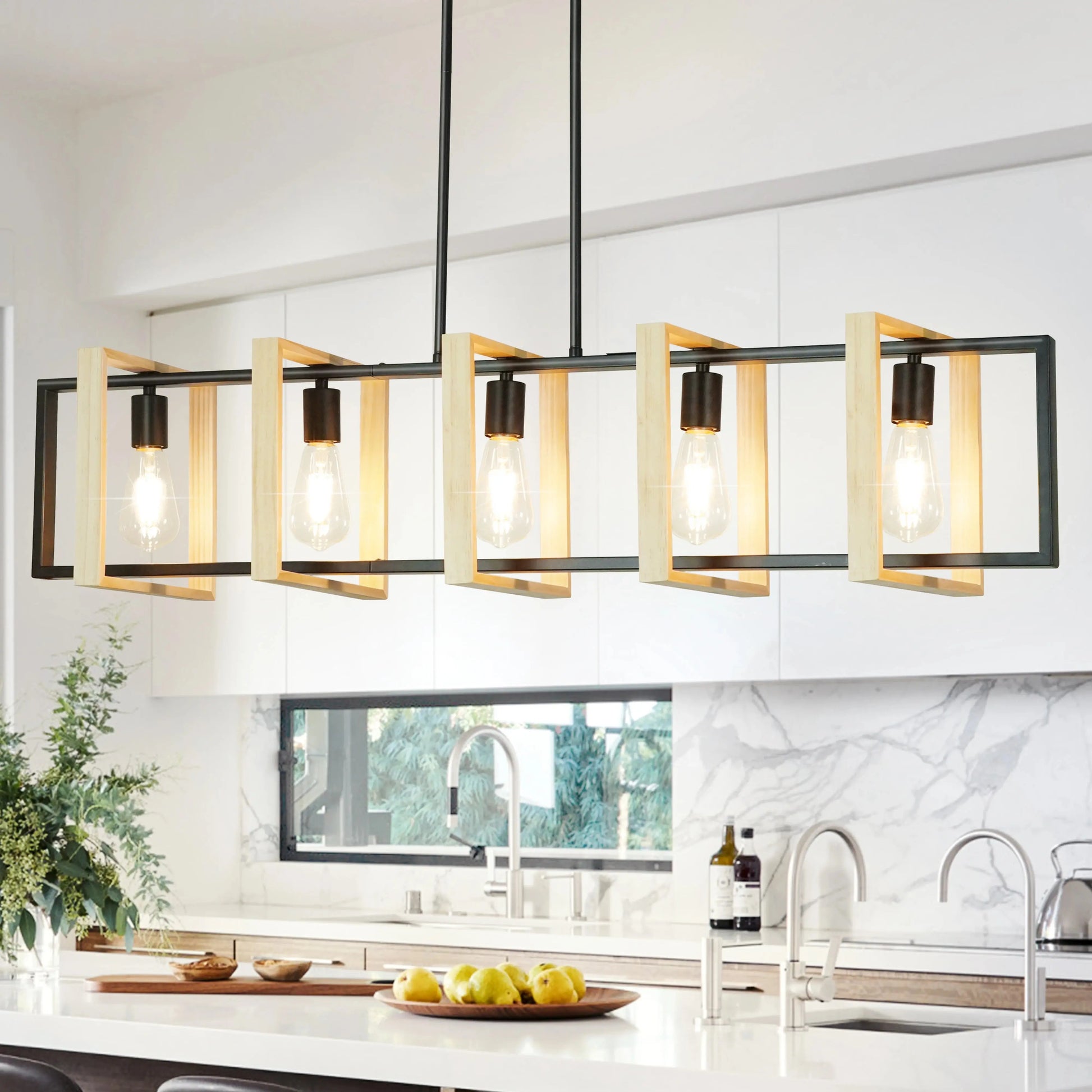 Farmhouse Style Dimmable Chandelier comfydesigners